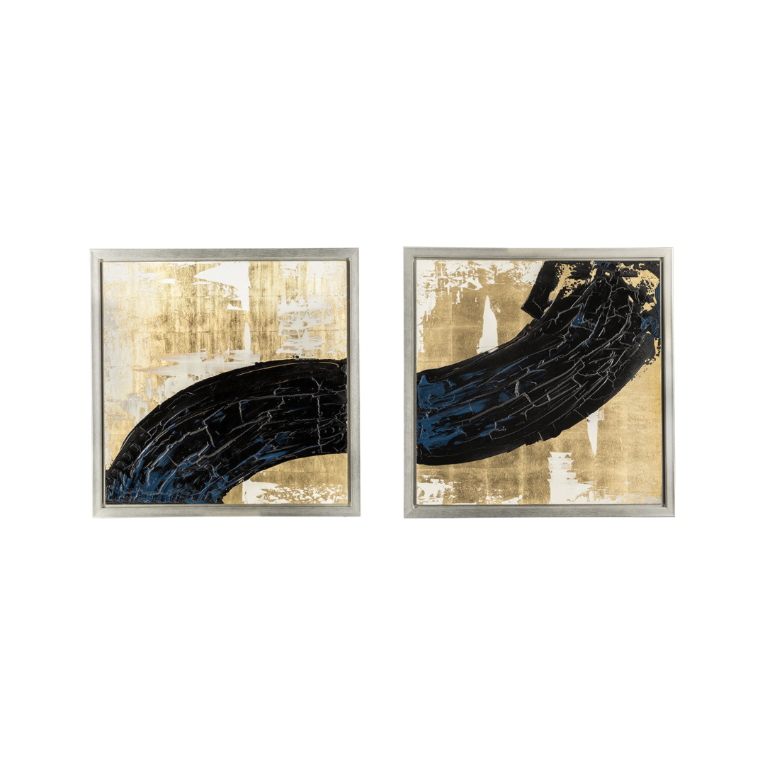Hand Painted Matching Black Streak