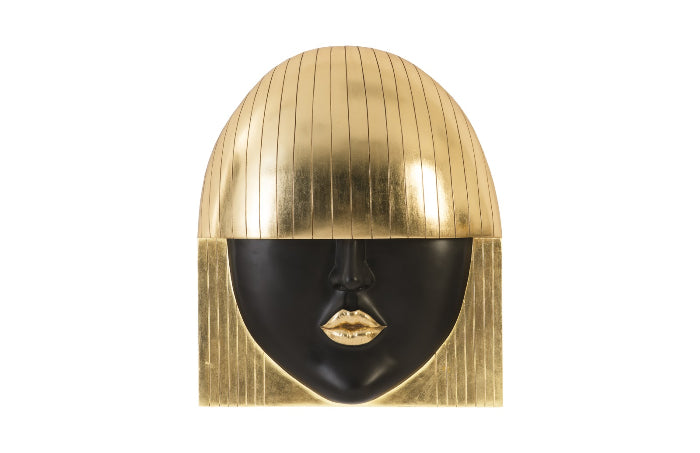 Fashion Faces Large Kiss Black and Silver Wall Art