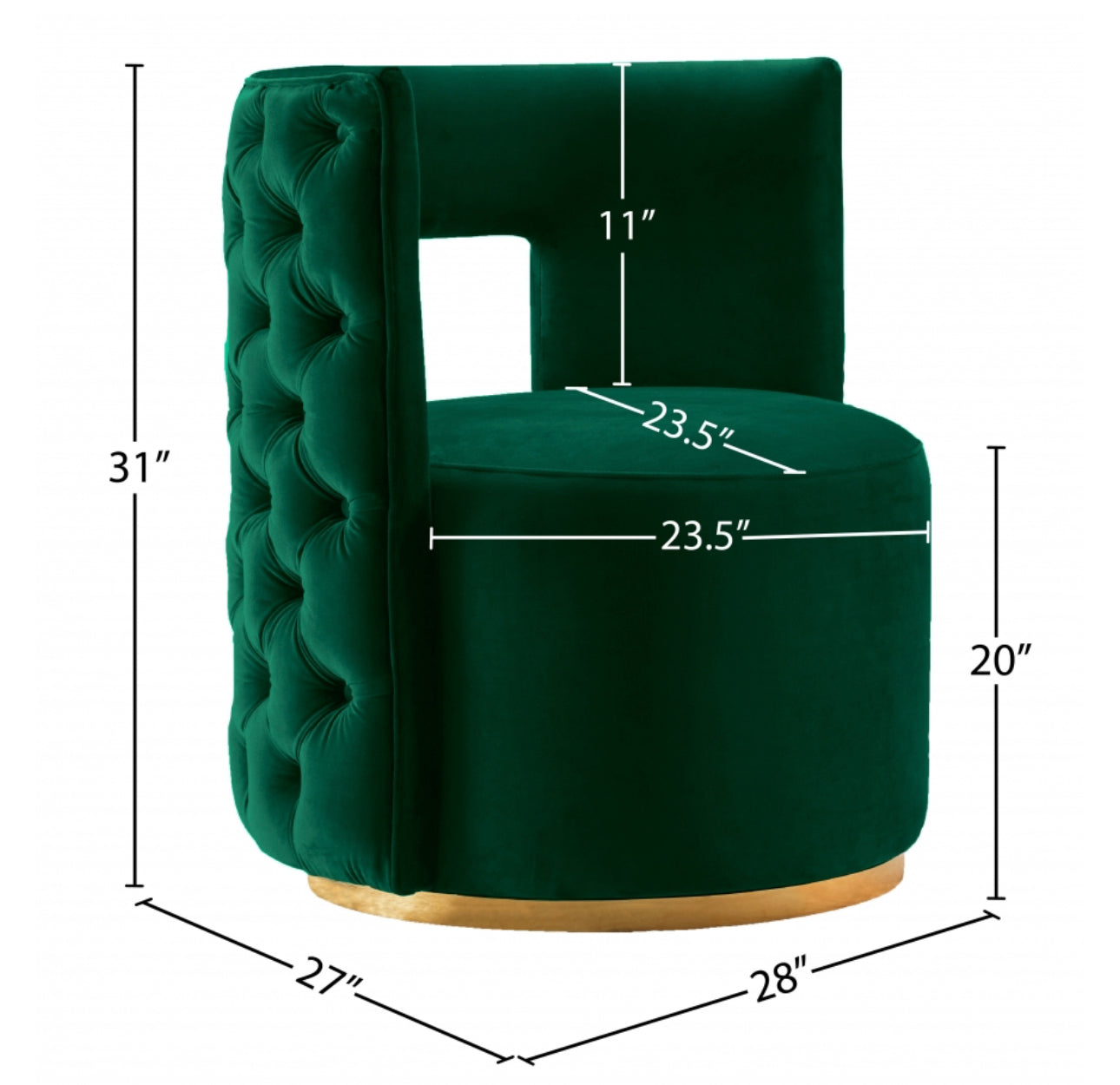 Tom Ford Velvet Accent Chair