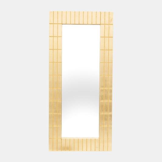 Gold Leaf Rectangular Mirror