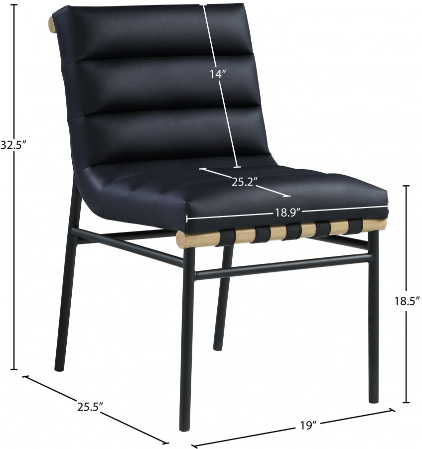 Dooney Faux Leather Dining Chair