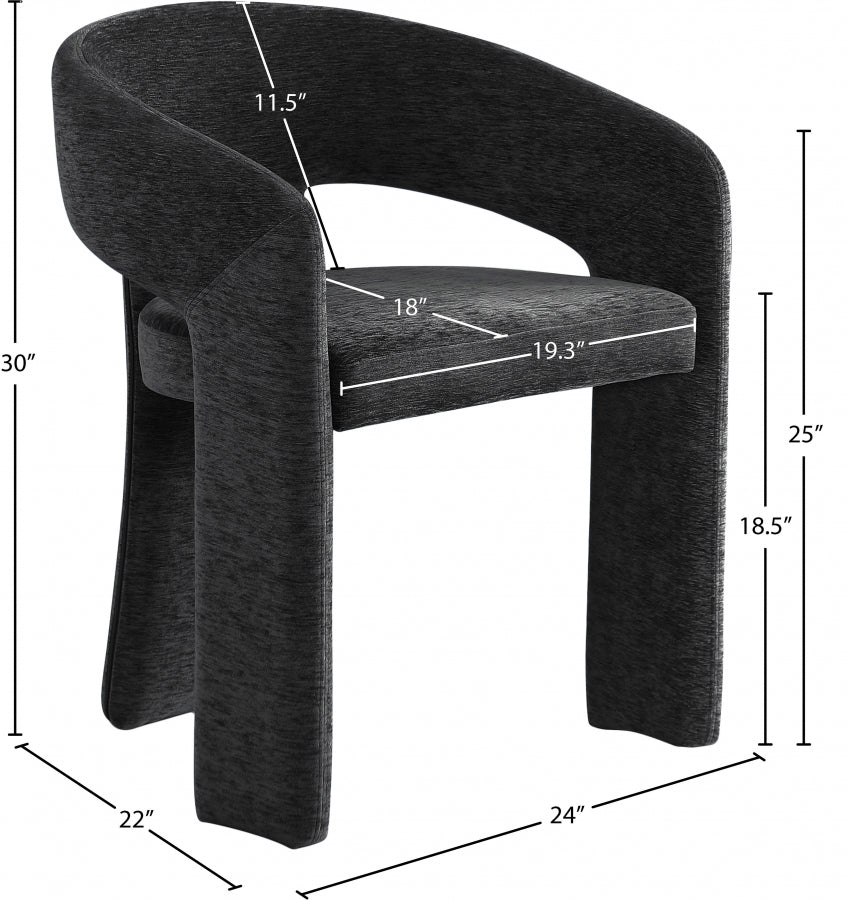 Lux T-Back Fabric Dining Chair