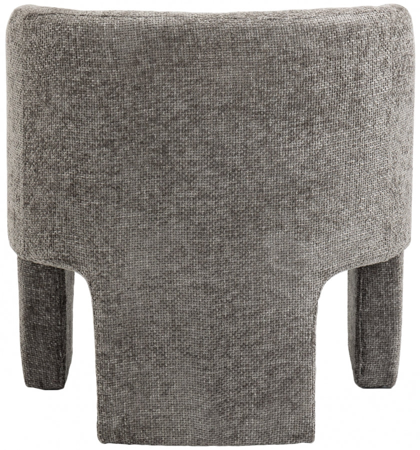 Modern Round Back Fabric Accent Chair