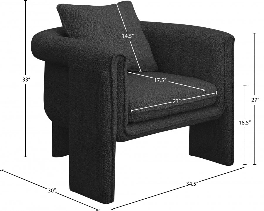 Modern Plump Accent Chair