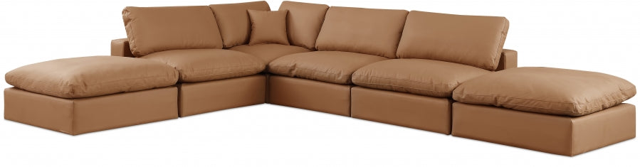Modular Faux Leather Sectional