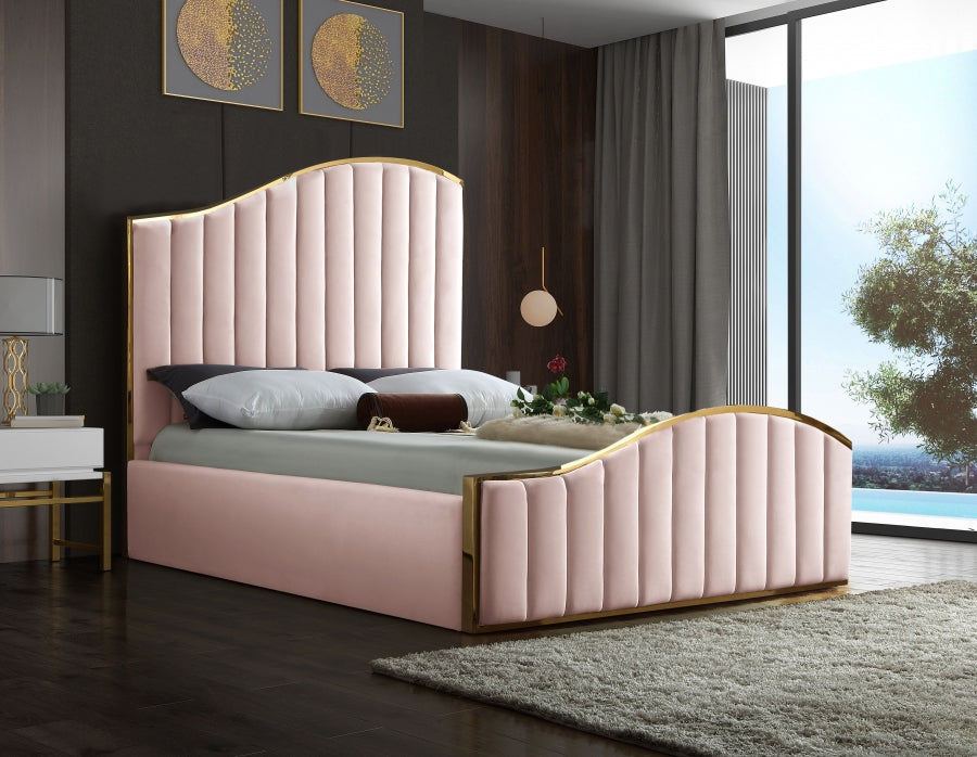 J Velvet Upholstered Bed
