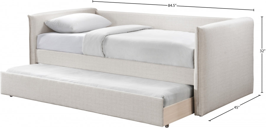 Linen Textured Fabric Twin Daybed