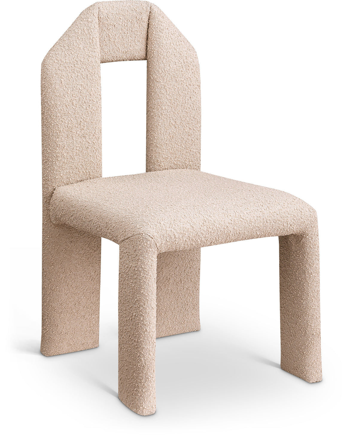 Boucle Fabric Dining Chair
