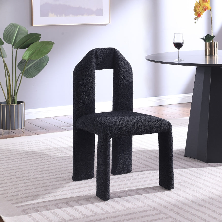 Boucle Fabric Dining Chair
