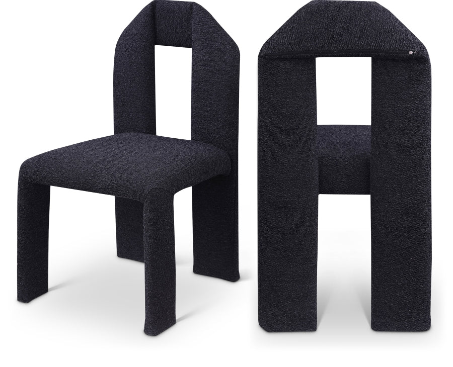 Boucle Fabric Dining Chair