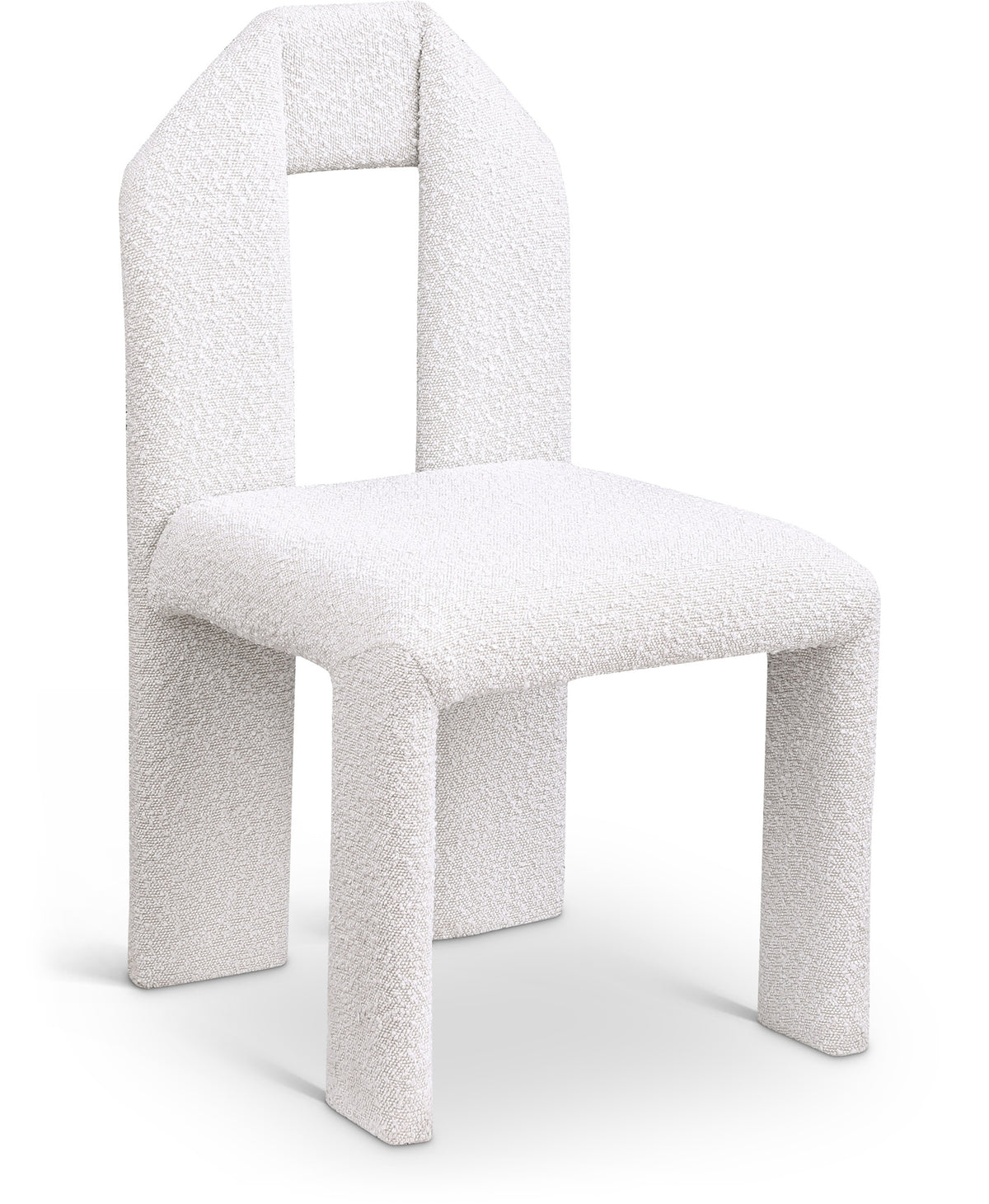 Boucle Fabric Dining Chair