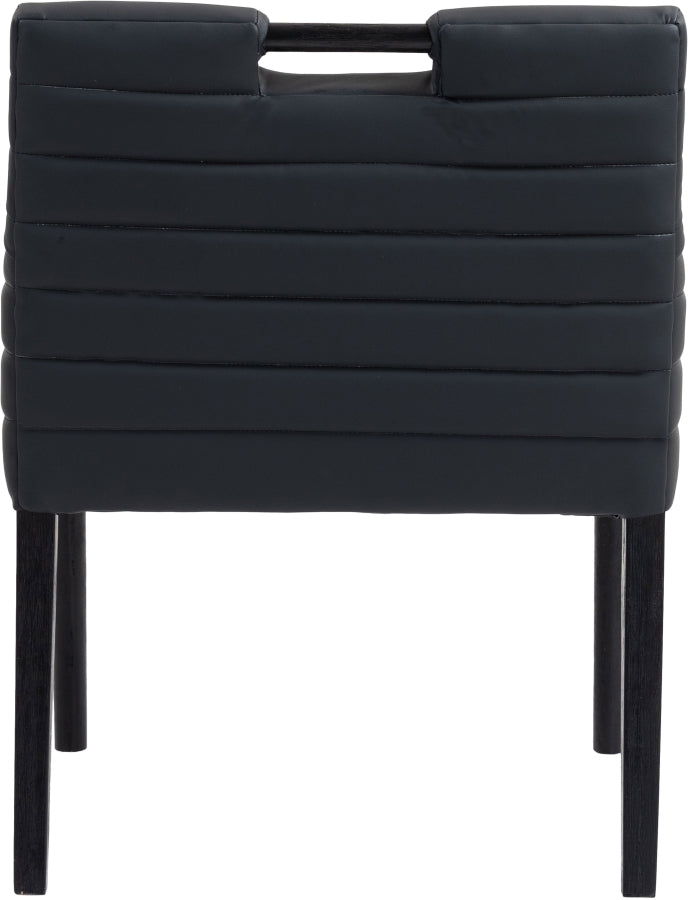 Vegan Leather Dining Arm Chair