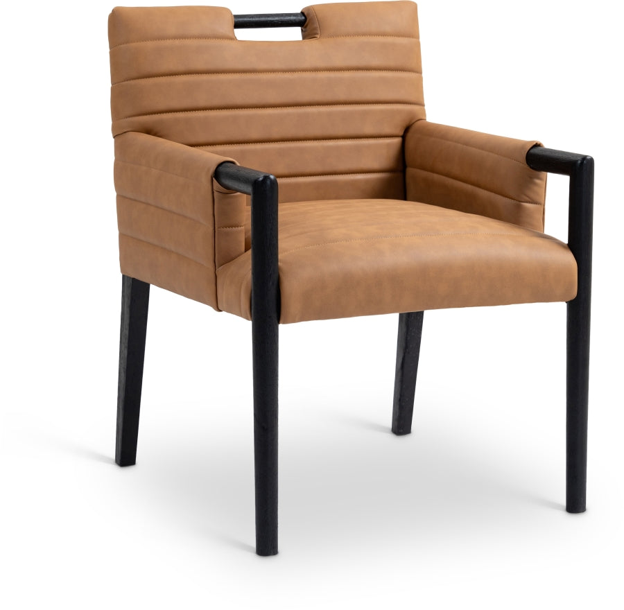 Vegan Leather Dining Arm Chair