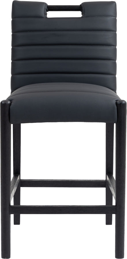 Vegan Leather Counter Stool