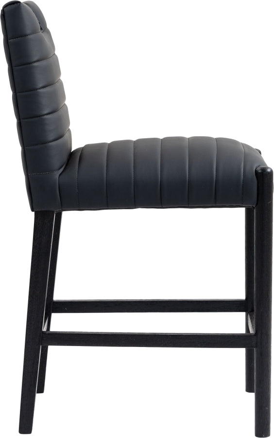 Vegan Leather Counter Stool