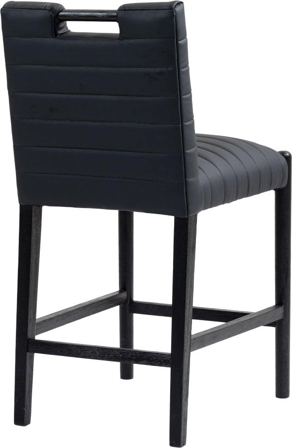 Vegan Leather Counter Stool