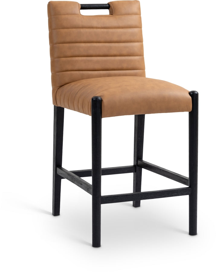 Vegan Leather Counter Stool