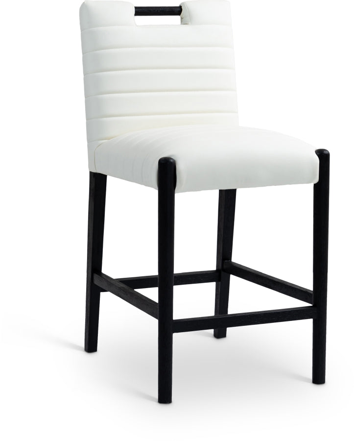 Vegan Leather Counter Stool