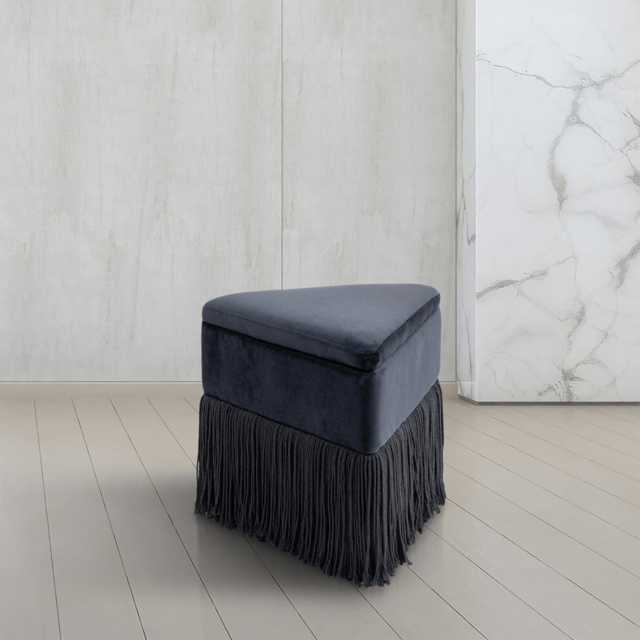 Velvet Ottoman/Stool