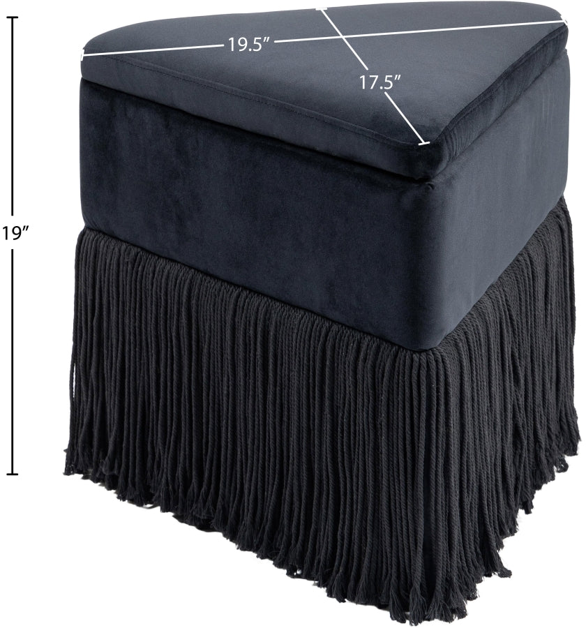 Velvet Ottoman/Stool