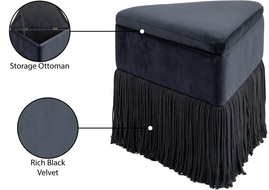 Velvet Ottoman/Stool