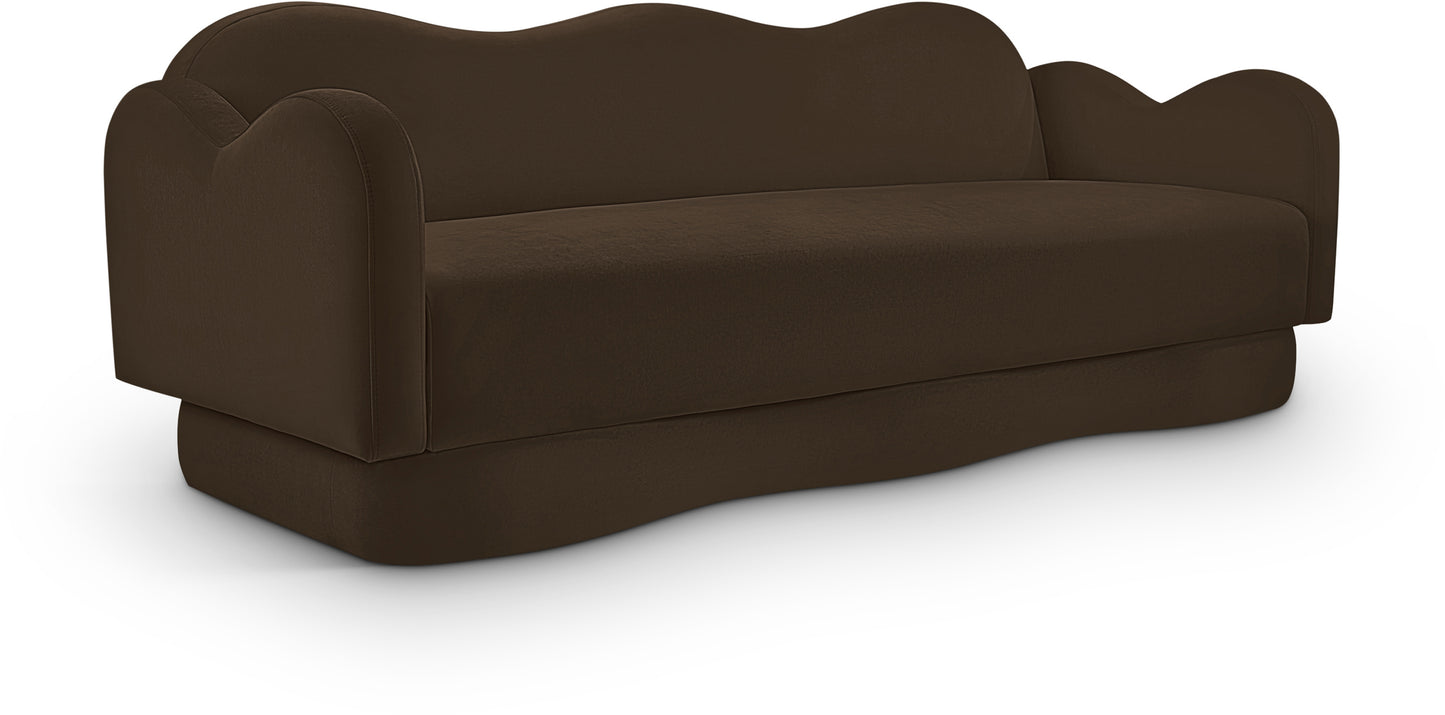 lavish Chenille Fabric Upholstered Sofa
