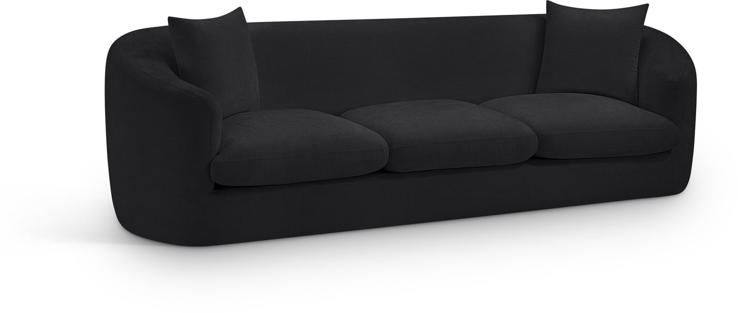 lavish Chenille Fabric Upholstered Sofa