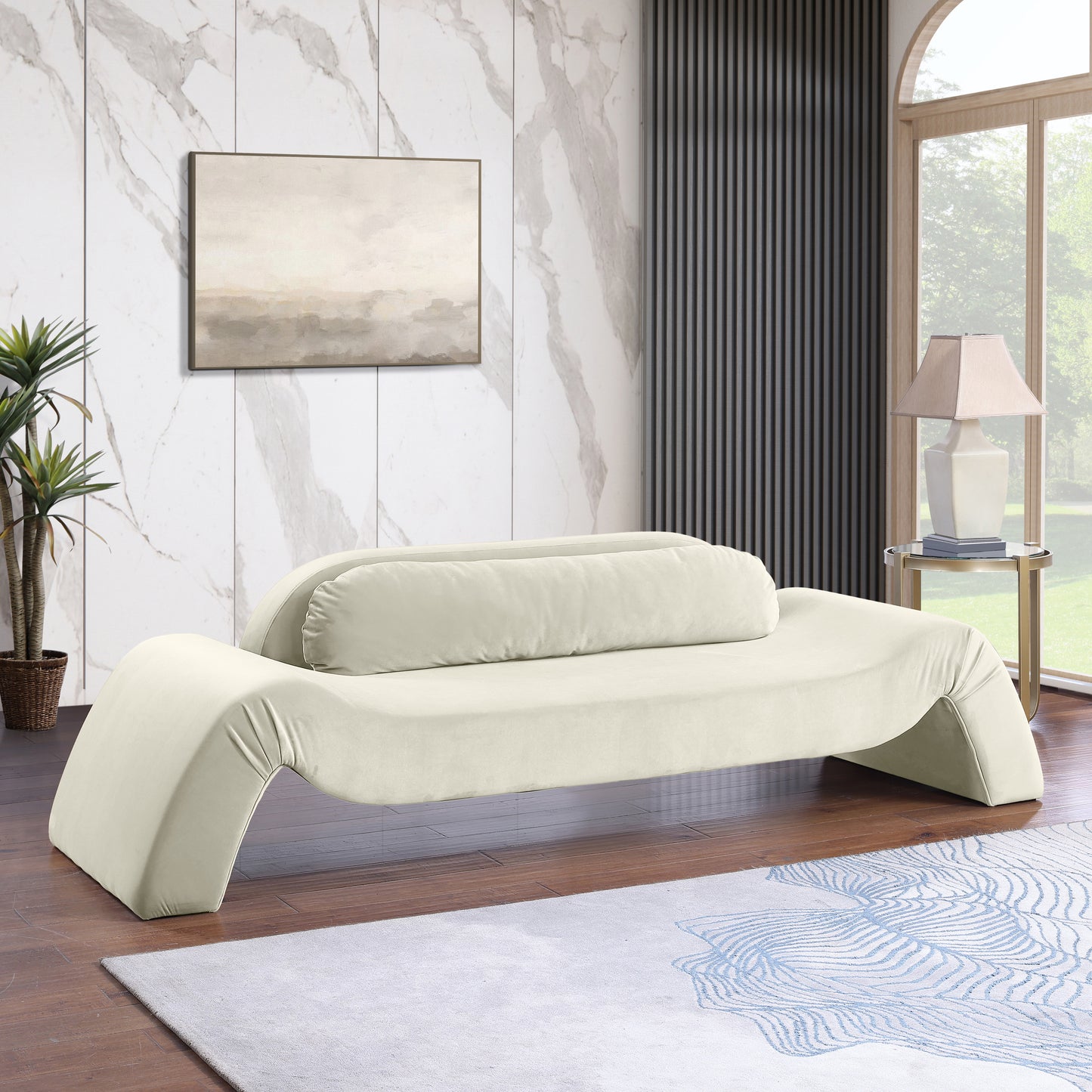 serenity" Velvet Upholstered Sofa