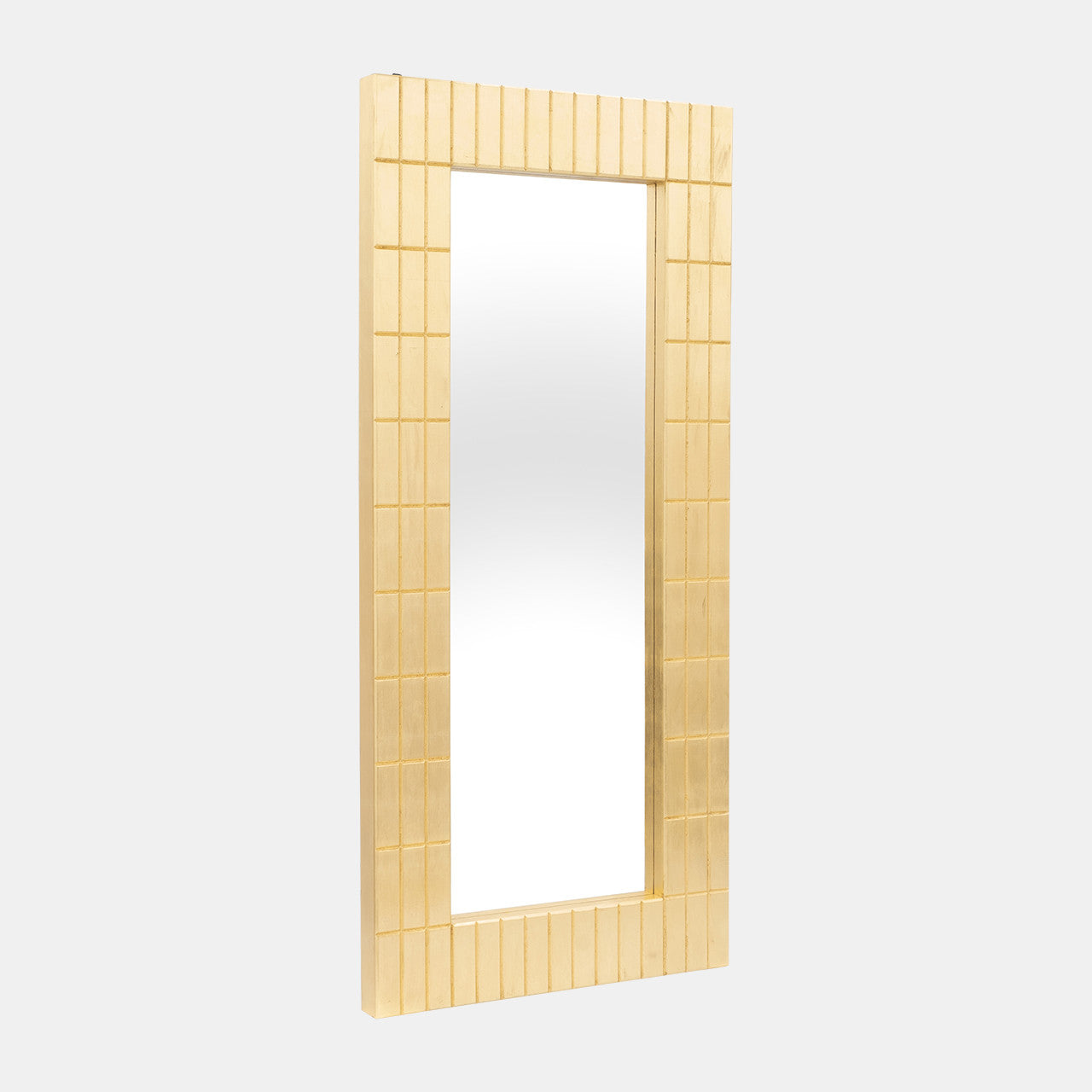 Gold Leaf Rectangular Mirror