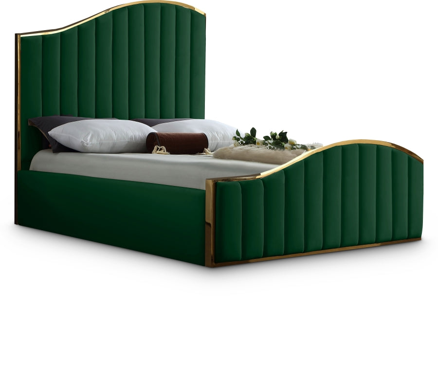 J Velvet Upholstered Bed