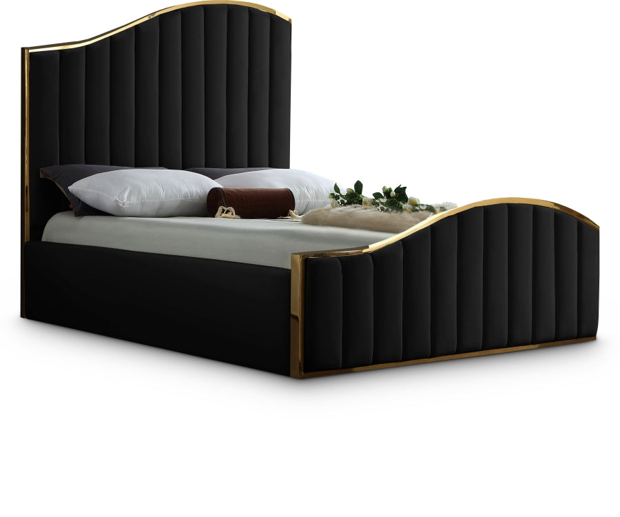 J Velvet Upholstered Bed