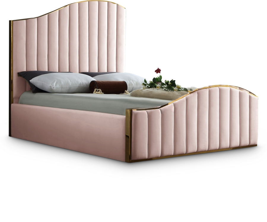 J Velvet Upholstered Bed