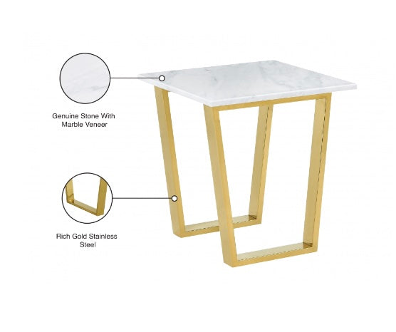 Luxe 9 Gold End Table