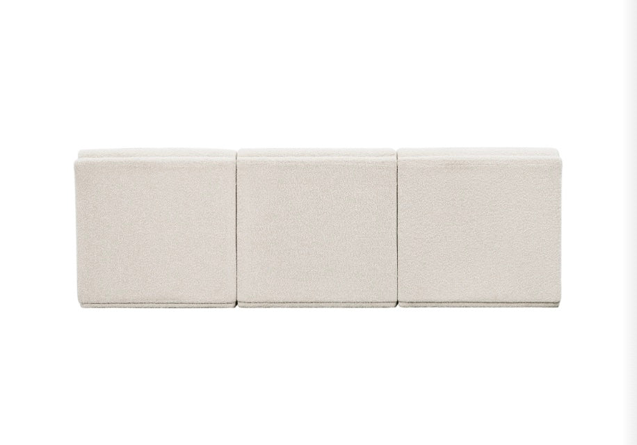 Omen Boucle Fabric Sofa- 3 Seat