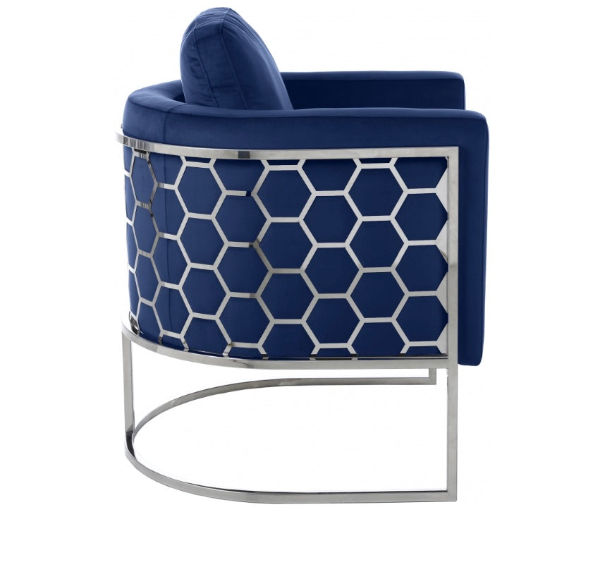 Honeycomb Velvet Chair