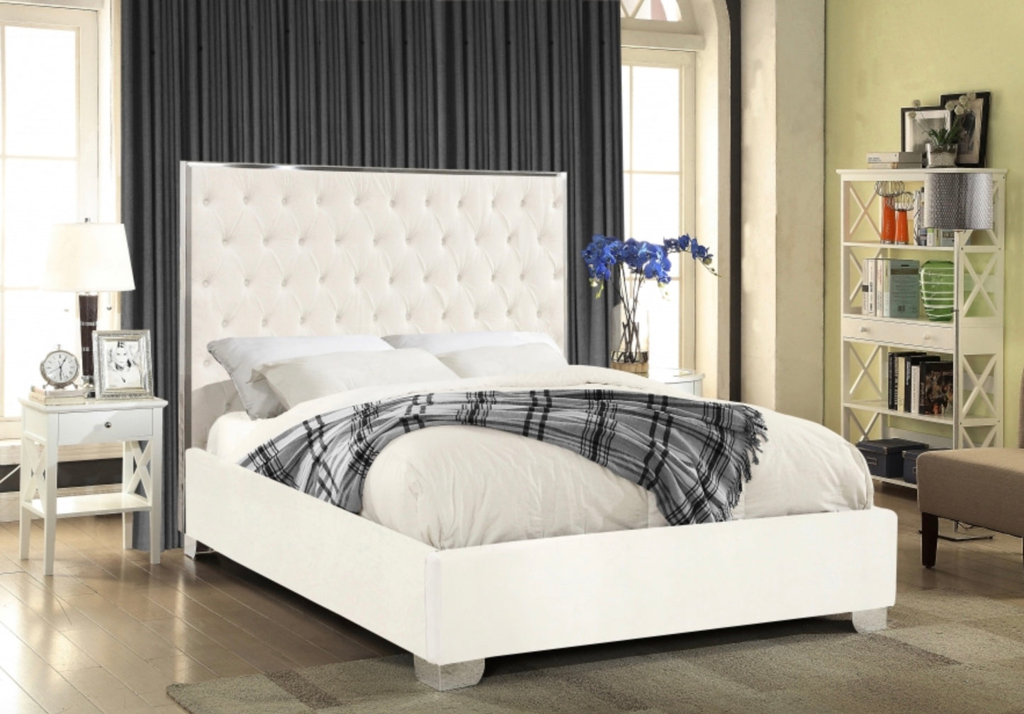 Alexis Velvet Bed