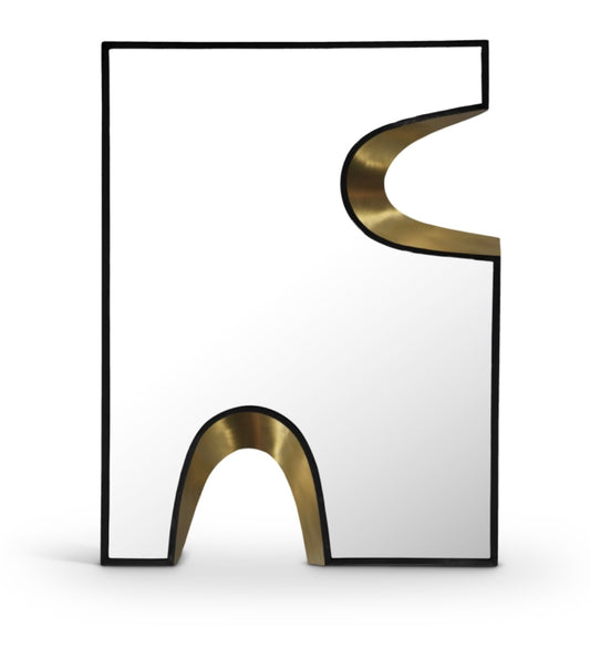 Puzzle Piece Mirror- Gold