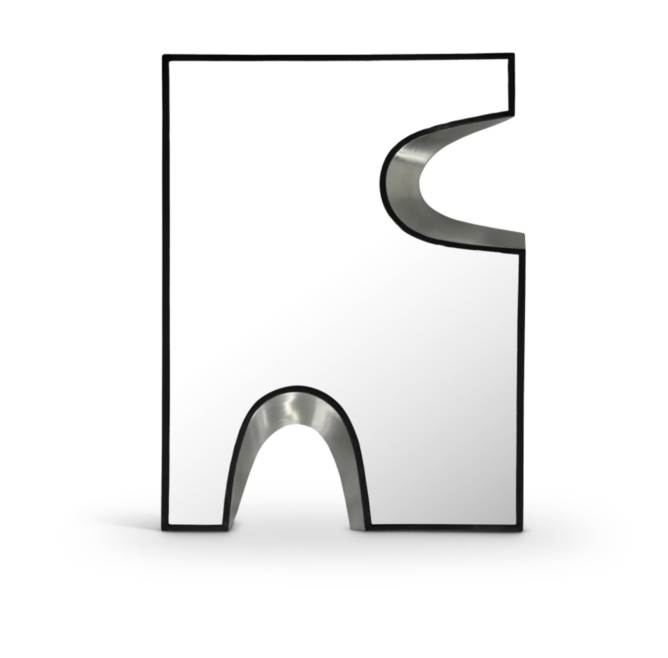 Puzzle Piece Mirror- Silver