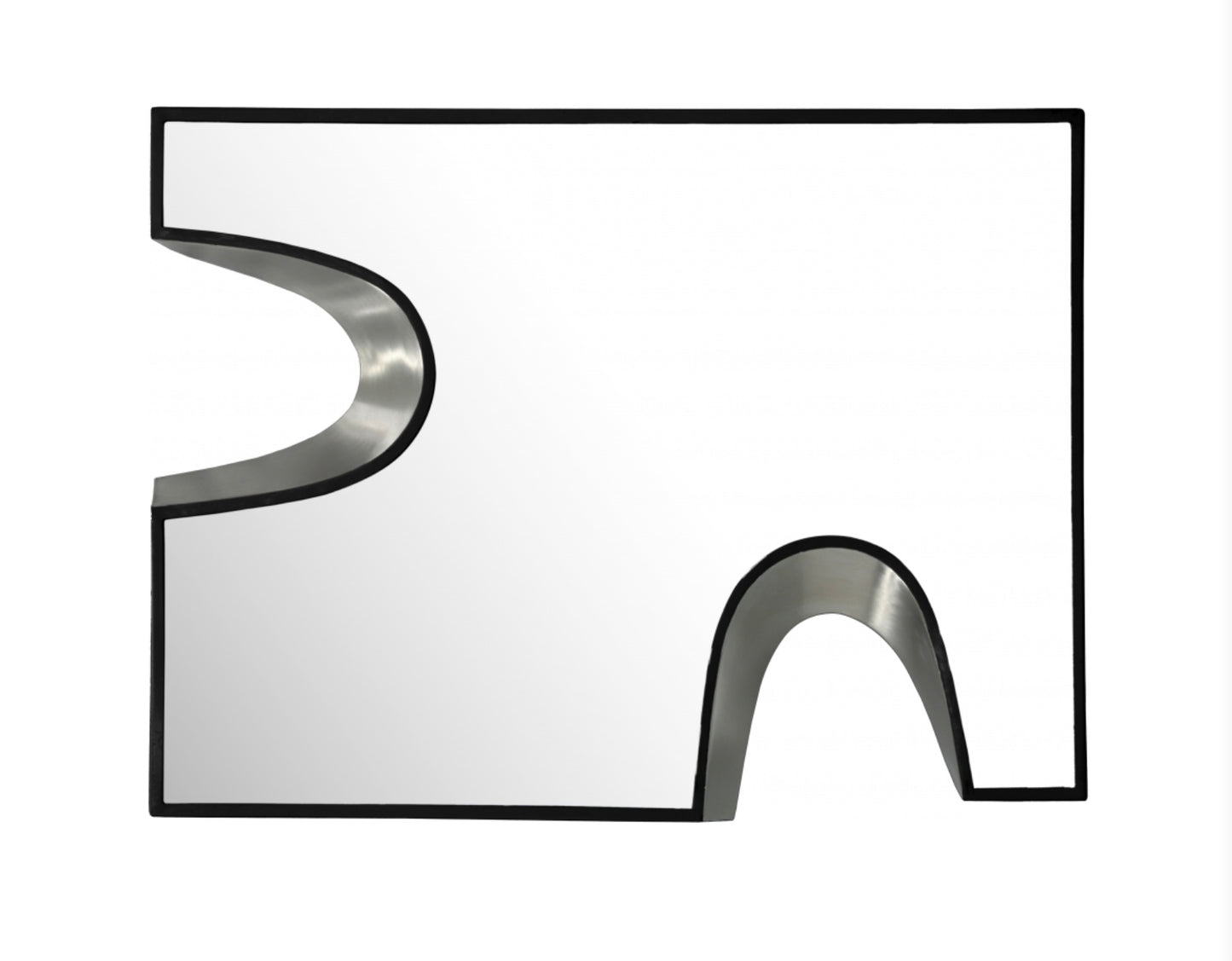 Puzzle Piece Mirror- Silver