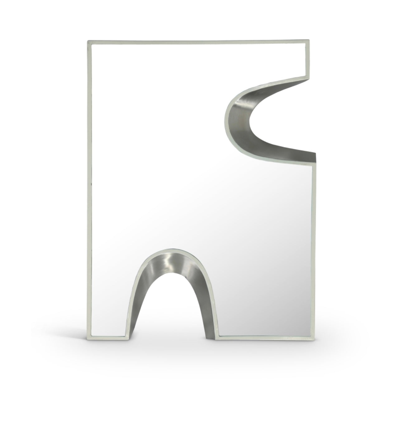 Puzzle Piece Mirror- Silver