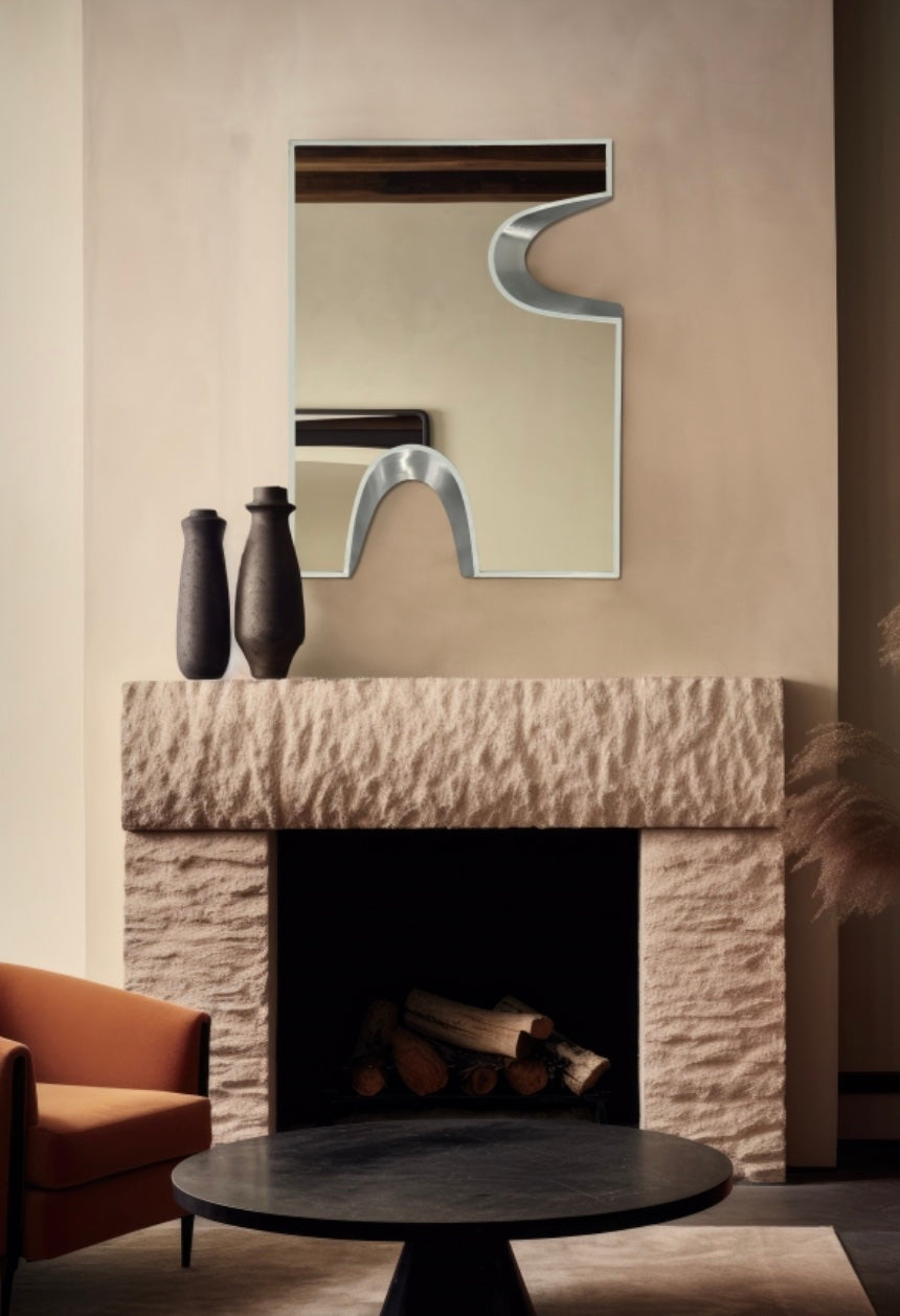 Puzzle Piece Mirror- Silver