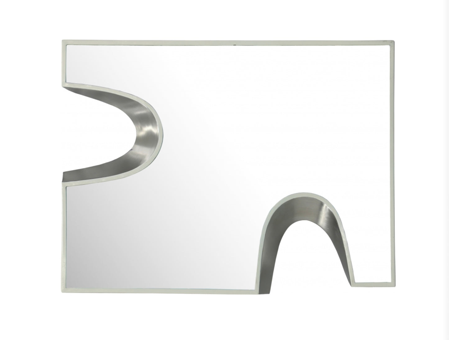 Puzzle Piece Mirror- Silver