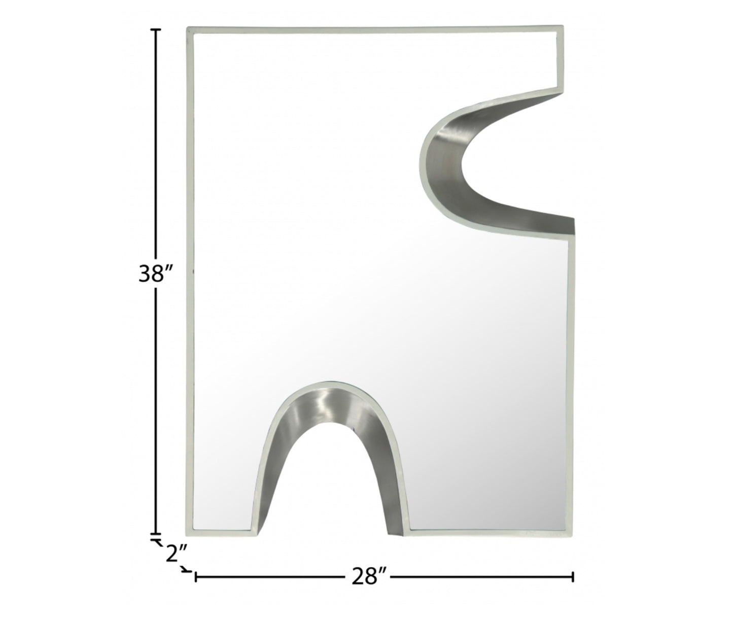 Puzzle Piece Mirror- Silver