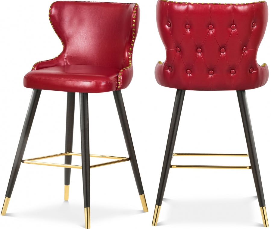 Fun Times Leather Bar | Counter Stool Set of 2