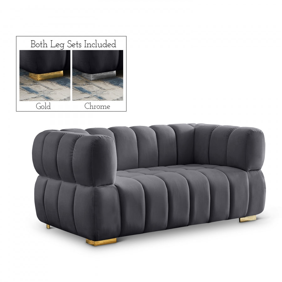 Los Angelas Velvet Loveseat