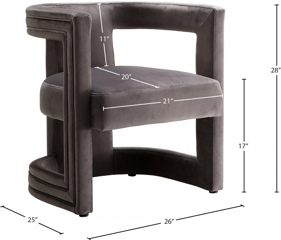 April Velvet Dining/Accent Chair Set of 2