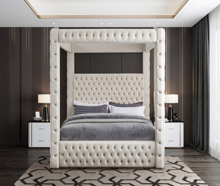 Luxury Cinderilla Velvet Bed