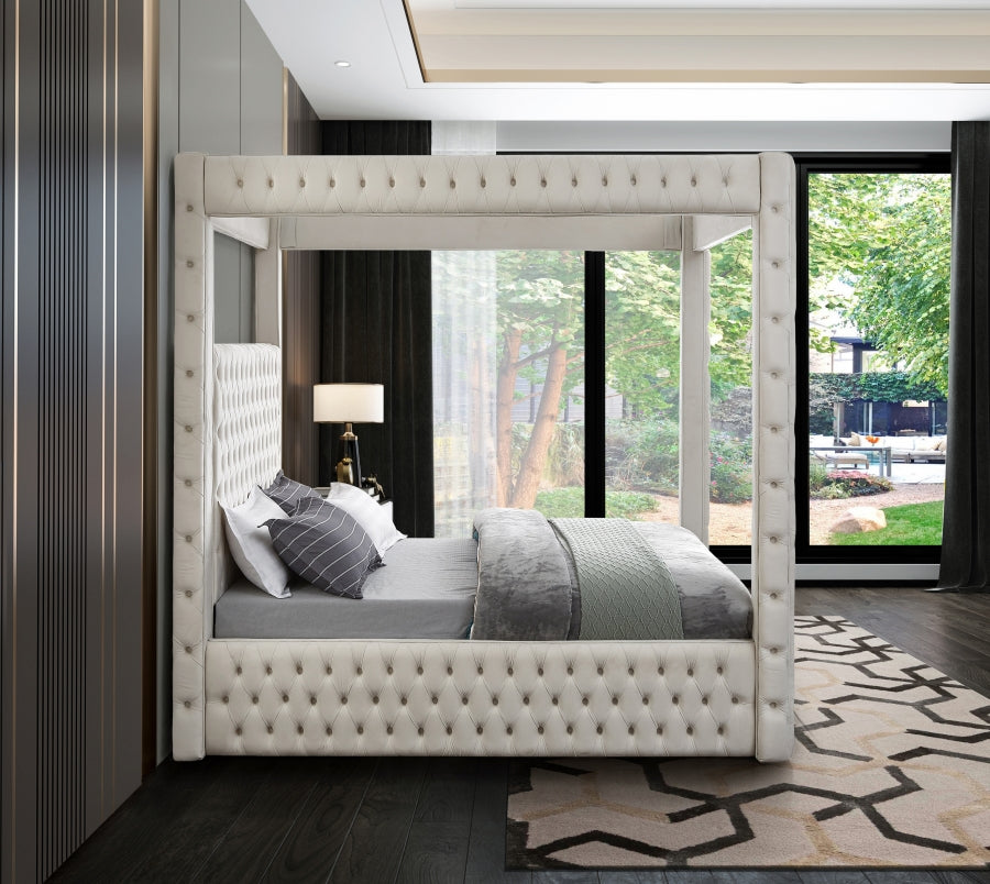 Luxury Cinderilla Velvet Bed