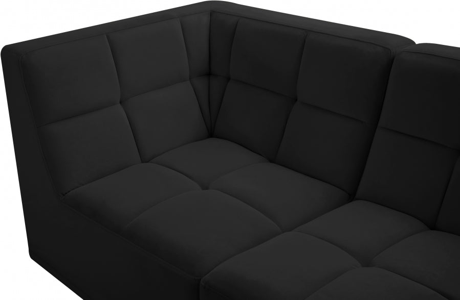 Brian Velvet Modular 128" Sofa