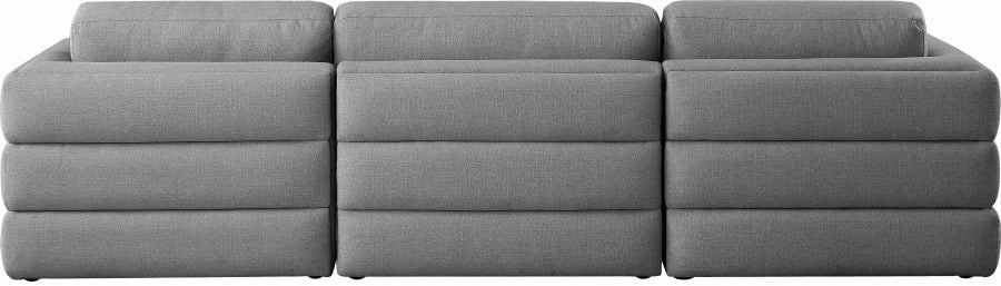 Gisele Linen Textured Modular 114" Sofa